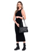 Sac bandoulière en cuir SS26 LV 2183 noir - 23x34x10 cm