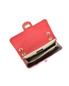 SS26 RM 2213 rote Schultertasche aus Leder - 16x27,5x7,5 cm