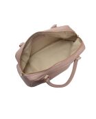 SS26 RM 1007T Handtasche aus puderfarbenem Leder - 14x30x13 cm