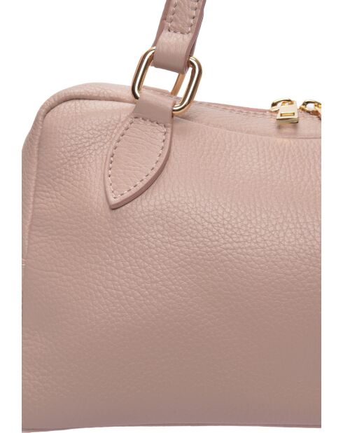 SS26 RM 1007T Handtasche aus puderfarbenem Leder - 14x30x13 cm