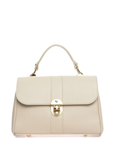 SS26 RM 1954T beigefarbene Lederhandtasche - 17x24x9,5 cm