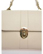 SS26 RM 1954T beigefarbene Lederhandtasche - 17x24x9,5 cm