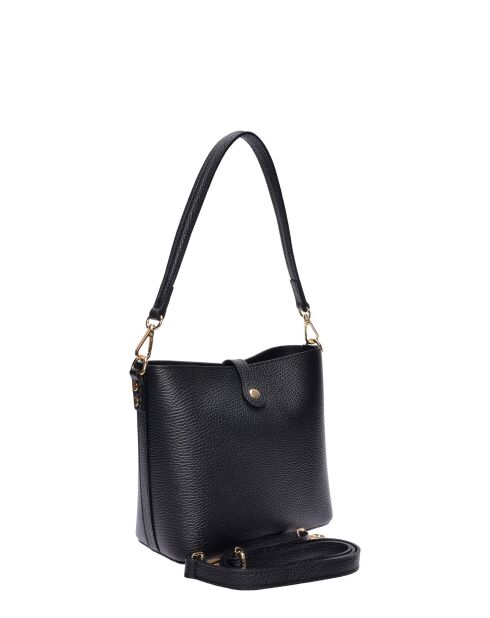 Sac seau en cuir SS26 RM 132T noir - 19x21.5x10.5 cm