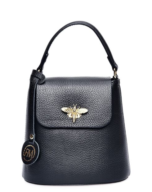 Sac à main en cuir SS26 RM 1846 noir - 19x19.5x11 cm