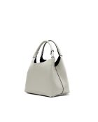 Sac à main en cuir Lola gris clair - 21x20.5x14.5cm