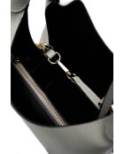 Sac à main en cuir Lola gris clair - 21x20.5x14.5cm
