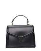 SS26 LV 3150 schwarze Lederhandtasche - 21x26x8 cm