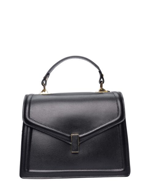 SS26 LV 3150 schwarze Lederhandtasche - 21x26x8 cm