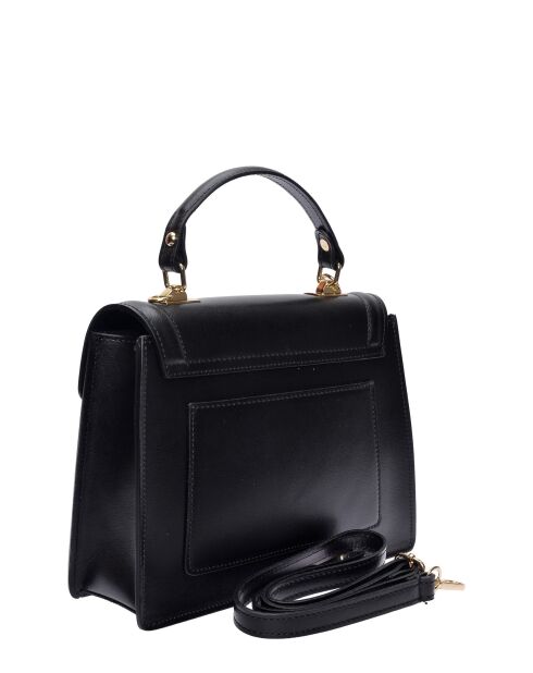 SS26 LV 3150 schwarze Lederhandtasche - 21x26x8 cm