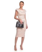 SS26 LV 3150 schwarze Lederhandtasche - 21x26x8 cm