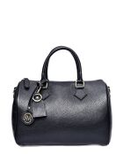 SS26 RM 1897 schwarze Lederhandtasche - 22x31x19 cm