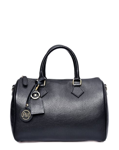 SS26 RM 1897 schwarze Lederhandtasche - 22x31x19 cm