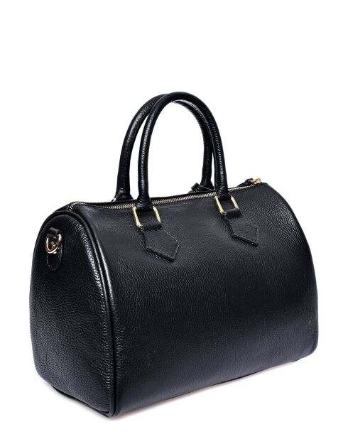 SS26 RM 1897 schwarze Lederhandtasche - 22x31x19 cm