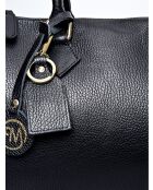 SS26 RM 1897 schwarze Lederhandtasche - 22x31x19 cm
