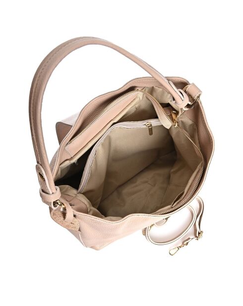 Sac à poignée supérieure en cuir SS26 RM 1591 poudre - 31x36x16 cm
