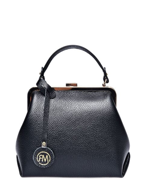 Sac à poignée supérieure/bandoulière en cuir SS26 RM 1825 noir - 21x28x11cm