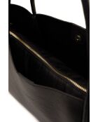 Sac porte épaule en cuir Stacy noir - 50x30x15cm