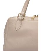 SS26 RM 1007T beigefarbene Lederhandtasche - 14x30x13 cm