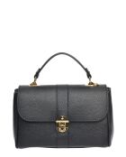 SS26 RM 1954T schwarze Lederhandtasche - 17x24x9,5 cm