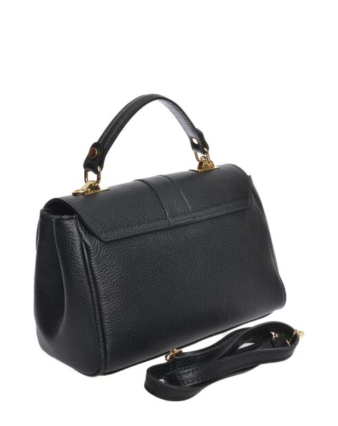 SS26 RM 1954T schwarze Lederhandtasche - 17x24x9,5 cm