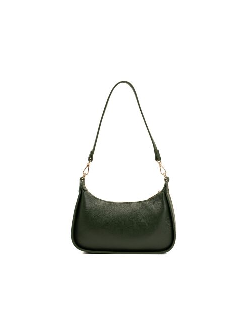 Sac à bandouliere en cuir Storm vert - 25x13x6.5cm