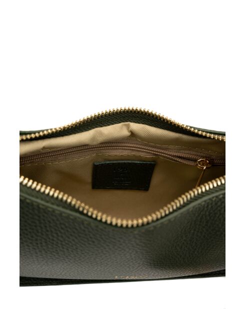 Sac à bandouliere en cuir Storm vert - 25x13x6.5cm