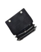 SS26 LV 8165 zwarte leren schoudertas - 15x22x6 cm
