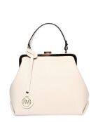 Sac à poignée supérieure /bandoulière en cuir SS26 RM 1825 beige - 21x28x11cm