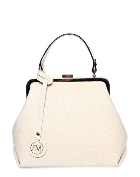 Sac à poignée supérieure /bandoulière en cuir SS26 RM 1825 beige - 21x28x11cm