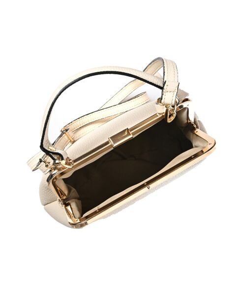 Sac à poignée supérieure /bandoulière en cuir SS26 RM 1825 beige - 21x28x11cm