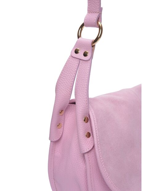 SS26 LV 199T Schultertasche aus rosafarbenem Leder - 22x28x10 cm