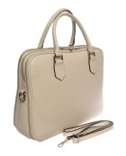 Sac pour ordinateur portable en cuir SS26 LV 106T beige - 28x36x11.5 cm