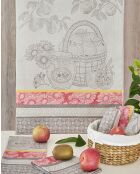 Set aus 6 Geschirrtüchern aus ägyptischer Baumwolle Fruits du Marché, 50 x 70 cm