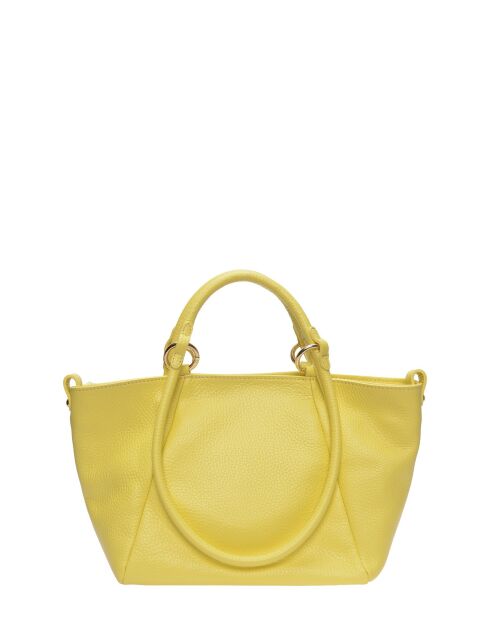 Sac fourre-tout en cuir SS26 RM 151T jaune citron - 21x27x9.5 cm
