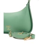 Zeegroene Storm leren schoudertas - 25x13x6,5cm