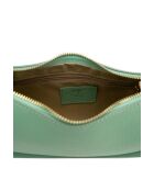Zeegroene Storm leren schoudertas - 25x13x6,5cm