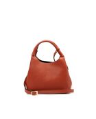 Sac à main en cuir Lola terracotta - 21x20.5x14.5cm