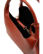 Sac à main en cuir Lola terracotta - 21x20.5x14.5cm