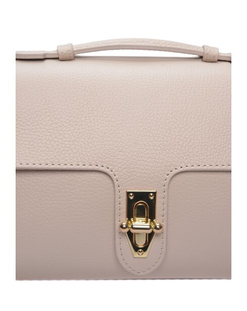 SS26 RM 149T beigefarbene Lederhandtasche - 19x29x11 cm