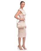 SS26 RM 149T beigefarbene Lederhandtasche - 19x29x11 cm