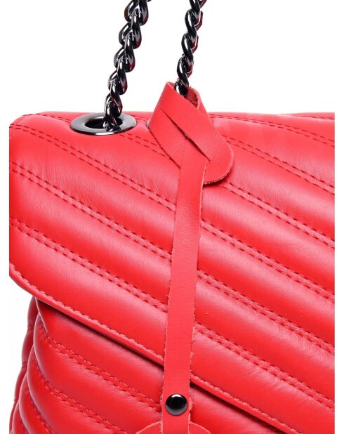 Sac bandoulière en cuir SS26 LV 2183 rouge - 23x34x10 cm
