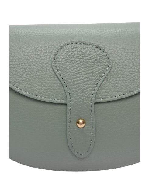 SS26 RM 148T mintkleurige leren schoudertas - 15x19,5x7 cm