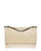 Bandolera SS26 LV 8165 de piel beige - 15x22x6 cm