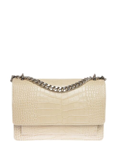 Bandolera SS26 LV 8165 de piel beige - 15x22x6 cm