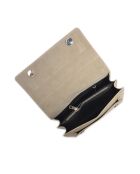 Bandolera SS26 LV 8165 de piel beige - 15x22x6 cm