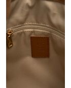 Sac porte épaule en cuir Roots camel - 35x35x14cm