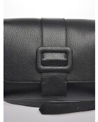 SS26 LV 105T zwarte leren schoudertas - 18x23x8 cm