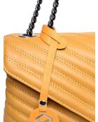 Sac bandoulière en cuir SS26 LV 2183 moutarde - 23x34x10 cm