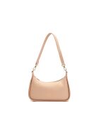 Schultertasche Storm aus Leder in Hellrosa - 25x13x6,5 cm