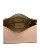 Schultertasche Storm aus Leder in Hellrosa - 25x13x6,5 cm